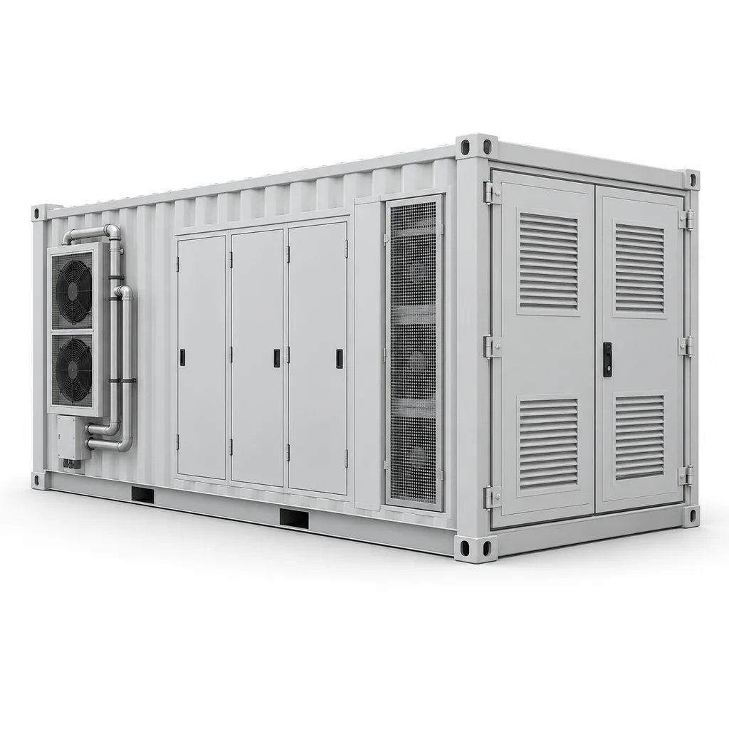Utility scale containerized liquid cooled battery energy storage system